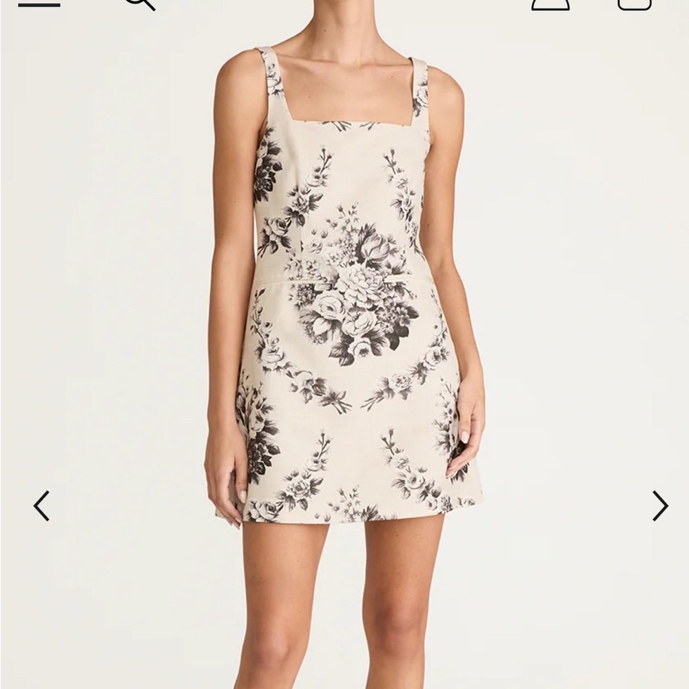 NWT Rebecca Taylor Floral Emblem Fleur Scoop Pocket Mini Dress - Picture 1 of 6